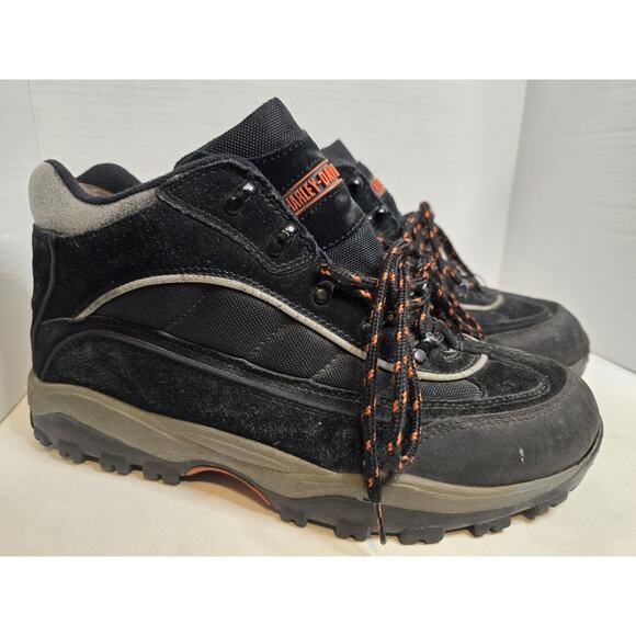 Harley Davidson Woodrige Men's Size 11.5 Black Waterproof Hiking Shoes - Picture 1 of 9